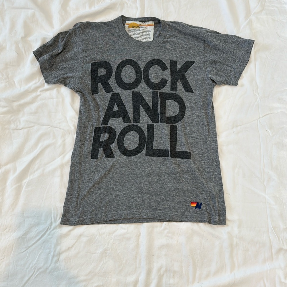 Aviator nation rock and roll tshirt